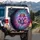 Golden Crown Purple Skull Green Skull Rose - Fantasy Lover Home Decor Gift Spare Tire Cover - 3