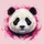 Panda Bear Face Paint Splatters - Home Decor Gift for Panda Lover Spare Tire Cover - 6