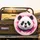 Panda Bear Face Paint Splatters - Home Decor Gift for Panda Lover Spare Tire Cover - 2