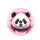 Panda Bear Face Paint Splatters - Home Decor Gift for Panda Lover Spare Tire Cover - 4
