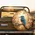 Vibrant Kingfisher Bird Textured Branch Golden Sun Autumn Leaves - Bird Watcher Gift Spare Tire Cover - 2
