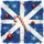Scottish Saltire Flag Christmas Baubles Candy Cane - Holiday Decor Gift Spare Tire Cover - 6
