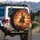 Cowgirl Horse Charging Dust Western Landscape Fiery Sunset - Western Decor Gift Spare Tire Cover - 3