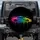 Modern Sports Car Silhouette Dripping Paint Gradient - Car Enthusiast Gift Spare Tire Cover - 1
