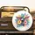 Hummingbird Mid-Flight Iridescent Plumage Tropical Hibiscus Foliage - Wildlife Lover Gift Spare Tire Cover - 2