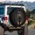 Alert Black Rust Tan Doberman Pinscher Head Forepaws Geometric Smoke - Dog Lover Gift Spare Tire Cover - 3