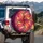 Iridescent Undulating Fabric Waves Flowing Drapery - Home Decor Gift Spare Tire Cover - 3