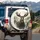 Majestic Bull Moose Evergreen Forest Misty Landscape - Wilderness Traveler Gift Spare Tire Cover - 3