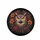 Majestic Owl Fiery Orange Eyes Lush Floral Berry Accents - Wildlife Lover Gift Spare Tire Cover - 4