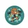 Orange Mane Lion Skateboard Aqua Sunglasses Palm Tree - Summer Urban Lifestyle Spare Tire Cover - 4