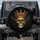 Ornate Golden Skull Crown Ruby Jewels Baroque Scrolls Gothic Filigree - Dark Fantasy Fan Gift Spare Tire Cover - 1