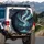 Aurora Borealis Pine Forest Mountains Starry Night - Nature Lover Gift Spare Tire Cover - 3
