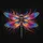 Dragonfly Iridescent Segmented Wings Blue Fuchsia Orange Yellow - Wildlife Lover Gift Spare Tire Cover - 6