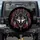 Wolf Head Red Eyes Tribal Feathers Diamond Square Halo - Wildlife Lover Gift Spare Tire Cover - 1