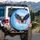 Bald Eagle American Flag 250 Years - Independence Day Celebration for Veterans Spare Tire Cover - 3