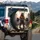 Roaring Brown Bear Barbell Weightlifting - Fitness Enthusiast Gym Decor Gift Spare Tire Cover - 3