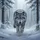 Majestic Grey Wolf Winter Forest Snow - Wildlife Lover Gift Spare Tire Cover - 6