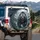Charging Grizzly Bear Mountain Landscape - Wildlife Lover Gift Spare Tire Cover - 3