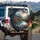Autumn Mountain Lake Reflection Sunbeams - Outdoor Adventure Gift Spare Tire Cover - 3