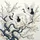 Japanese Cranes Flowering Tree Cherry Blossoms Ornamental Flowers - Nature Lover Home Decor Gift Spare Tire Cover - 6