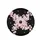 Elegant Pink Cherry Blossoms Brown Branches Black Background - Home Decor Gift Spare Tire Cover - 4