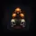 Vibrant Lotus Skulls Fiery Ember - Dark Fantasy Home Decor Gift Spare Tire Cover - 6