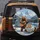 Brown Bear Guitarist Camper Snow Mountains - Camping Lifestyle Gift Spare Tire Cover - 5