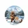 Brown Bear Guitarist Camper Snow Mountains - Camping Lifestyle Gift Spare Tire Cover - 4