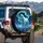 Polar Bear Aurora Nebulae Stardust Icy Sky - Wildlife Lover Gift Spare Tire Cover - 3