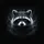 Raccoon Head Black White Fur Dark Forest Nocturnal Mist - Wildlife Lover Gift Spare Tire Cover - 6