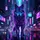Futuristic Neon Wolf Cyberpunk Cityscape - Sci-Fi Lover Gift Spare Tire Cover - 6
