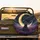 Cloaked Figure Golden Moon Lavender Field Cosmic Stars - Outdoor Adventure Gift Spare Tire Cover - 2