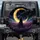 Cloaked Figure Golden Moon Lavender Field Cosmic Stars - Outdoor Adventure Gift Spare Tire Cover - 1
