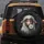 Bewildered Curly Sheep Creature Daisy Flower - Everyday Home Decor Gift for Animal Lovers Spare Tire Cover - 5