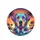 High Contrast Labrador Tropical Ocean Sunset Beach - Dog Lover Travel Gift Spare Tire Cover - 4