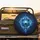 Ornate Futuristic Glowing Blue Cross Rays Celestial Nebulae Starlight - Spiritual Lifestyle Gift Spare Tire Cover - 2