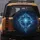 Ornate Futuristic Glowing Blue Cross Rays Celestial Nebulae Starlight - Spiritual Lifestyle Gift Spare Tire Cover - 5