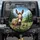 Donkeys Mountain Wildflower Valley - Farmhouse Decor Gift Spare Tire Cover - 1