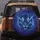 Electric Blue Tiger Head Glowing Eyes Luminous Stripes Jungle Foliage - Wildlife Lover Gift Spare Tire Cover - 5