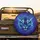 Electric Blue Tiger Head Glowing Eyes Luminous Stripes Jungle Foliage - Wildlife Lover Gift Spare Tire Cover - 2