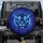 Electric Blue Tiger Head Glowing Eyes Luminous Stripes Jungle Foliage - Wildlife Lover Gift Spare Tire Cover - 1