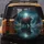Grizzly Bear Reflective Pool Forest Moon Starry Night Wildflowers - Wildlife Lover Gift Spare Tire Cover - 5