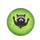 Waving Raccoon Neon Green Sunglasses Black T-Shirt - Wildlife Lover Gift Spare Tire Cover - 4