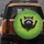 Waving Raccoon Neon Green Sunglasses Black T-Shirt - Wildlife Lover Gift Spare Tire Cover - 5