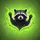 Waving Raccoon Neon Green Sunglasses Black T-Shirt - Wildlife Lover Gift Spare Tire Cover - 6
