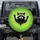 Waving Raccoon Neon Green Sunglasses Black T-Shirt - Wildlife Lover Gift Spare Tire Cover - 1