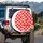 Red White Polka Dots - Year-Round Auto Decor Gift and Vehicle Accessory for Polka Dot Lovers Spare Tire Cover - 3
