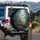 Barn Owls Family Gnarled Branch Enchanted Twilight Forest - Wildlife Lover Gift Spare Tire Cover - 3