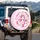 Unicorns Pastel Rainbows Golden Crowns Pink Hearts - Gift for Unicorn Lovers Spare Tire Cover - 3