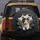 Calico Kitten Peeking Torn Charcoal Texture - Cat Lover Wildlife Gift Spare Tire Cover - 5